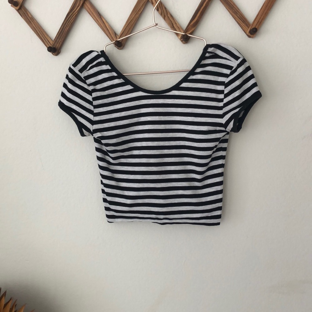 Striped crop top